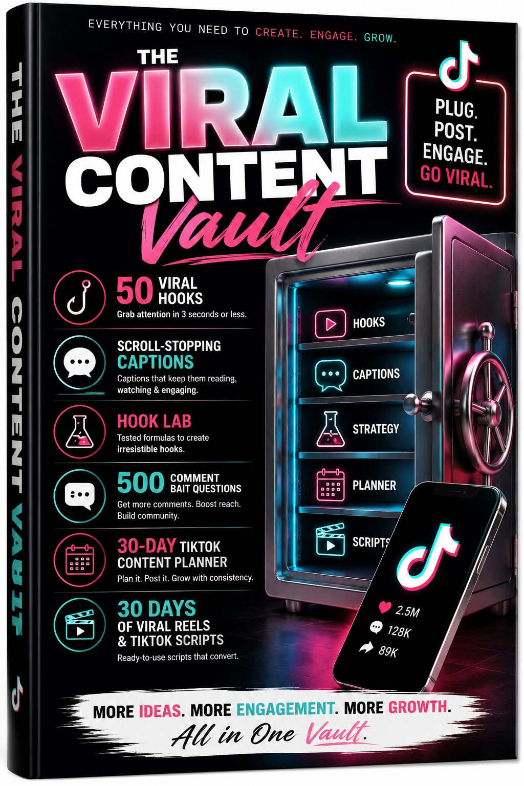 The Viral Content Vault — 600+ Hooks & Captions for Creators