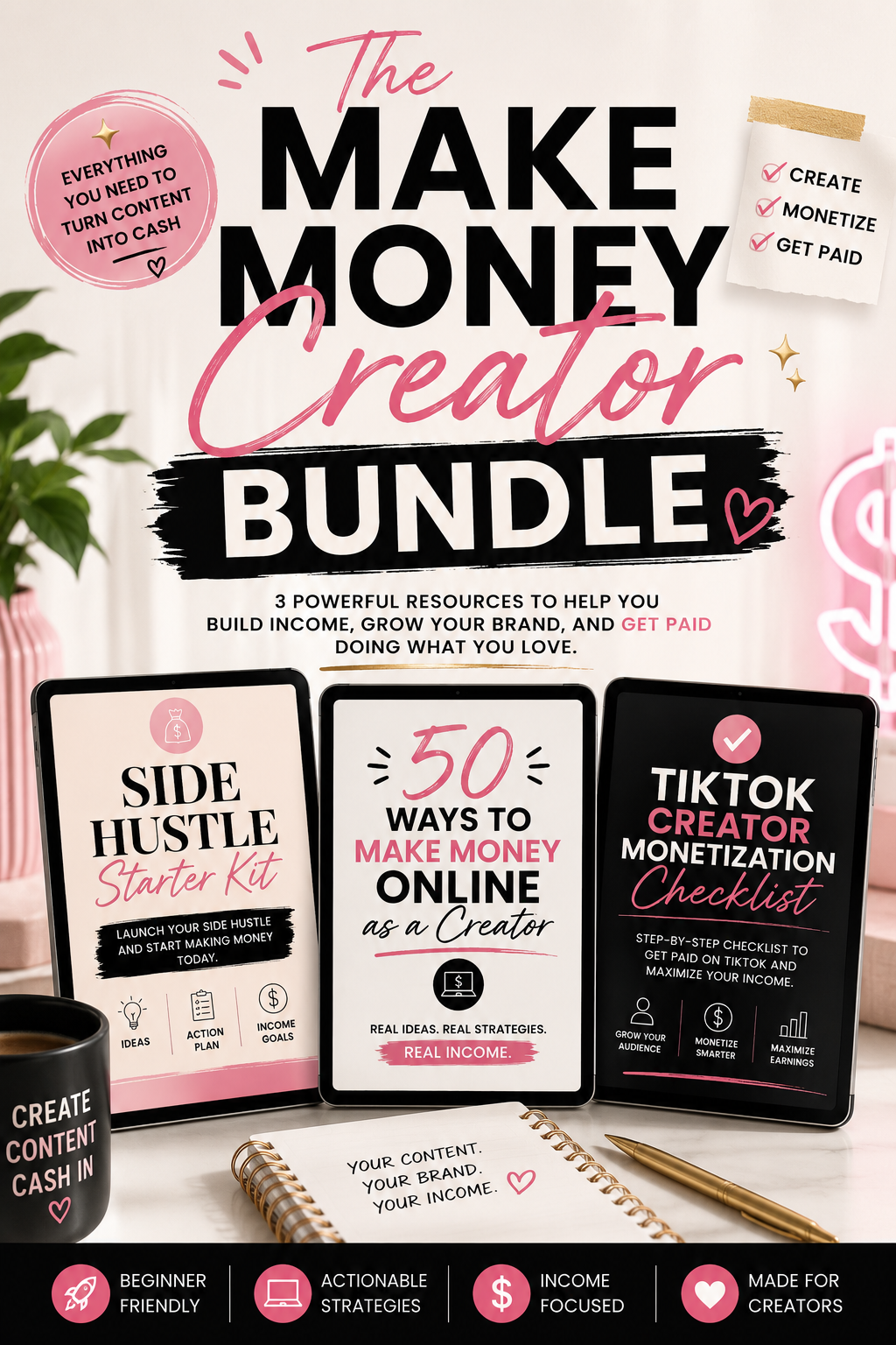 Make Money Creator Bundle Turn Your Content, Skills & Social Media Into Income