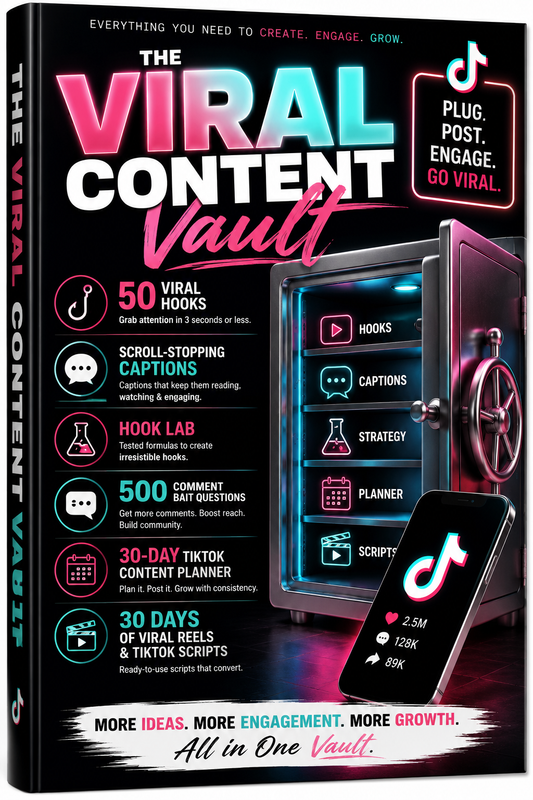 The Viral Content Vault — 600+ Hooks & Captions for Creators