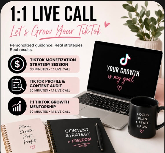 TikTok Monetization Strategy Session (60 Minutes)