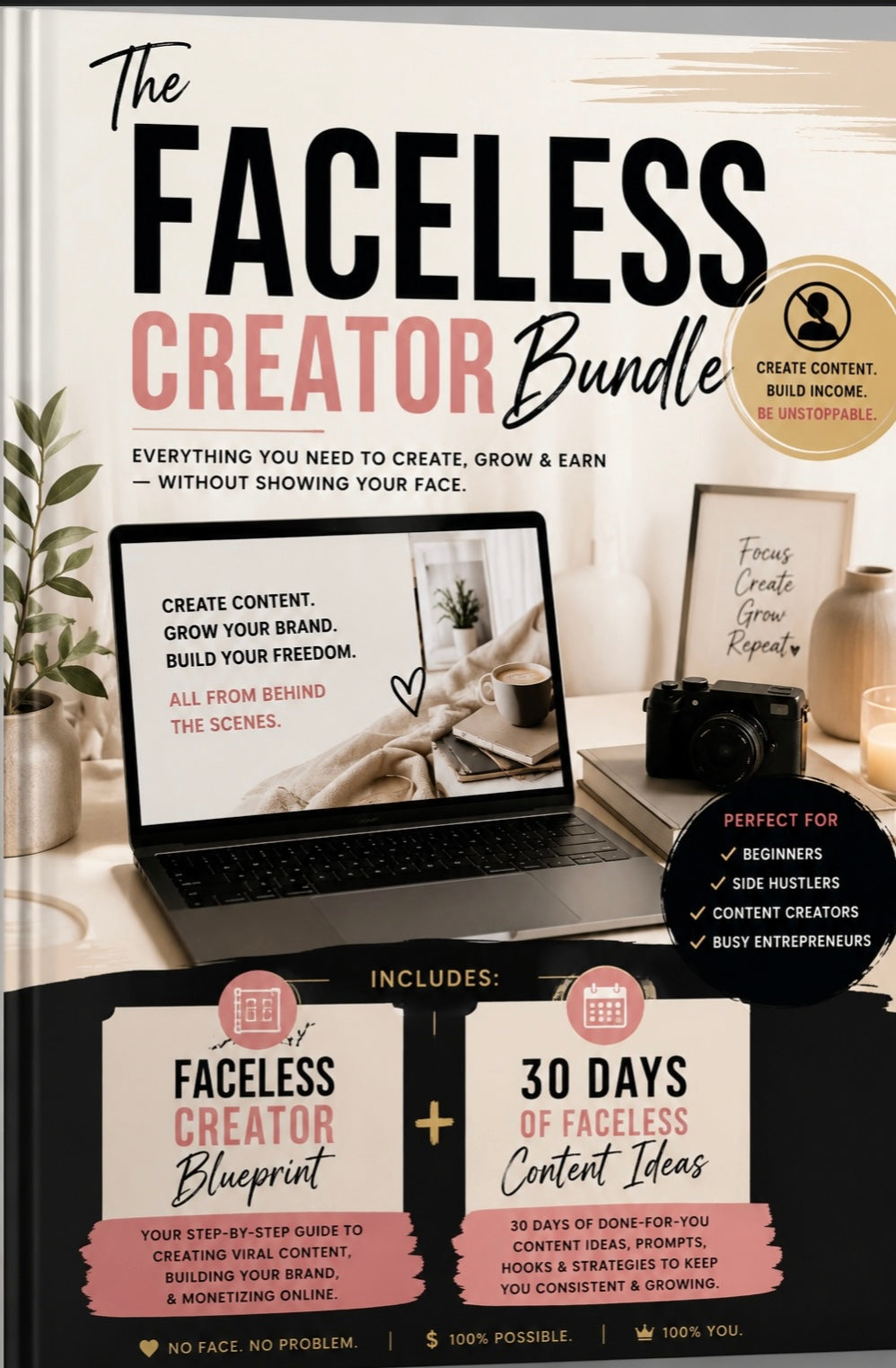 Faceless Creator Bundle  Build a Faceless Content Brand Without Showing Your Face