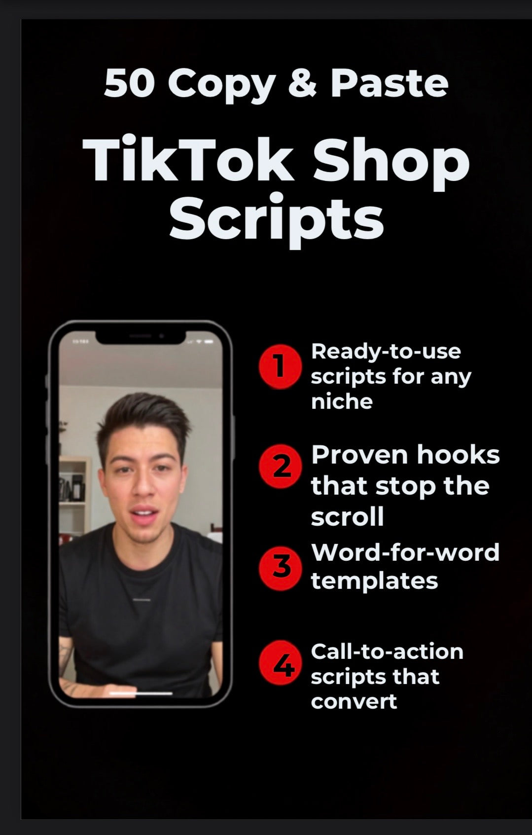 50 High-Converting Copy & Paste TikTok Shop Scripts for Sellers: Ready-to-Use Video Scripts to Boost Sales, Increase Conversions, and Create Content Faster