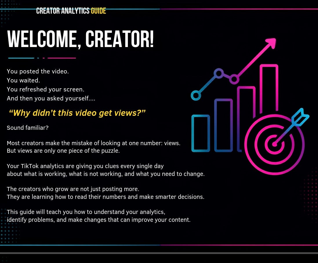 TikTok Analytics Made Simple: Read Your Numbers, Fix Your Videos & Grow