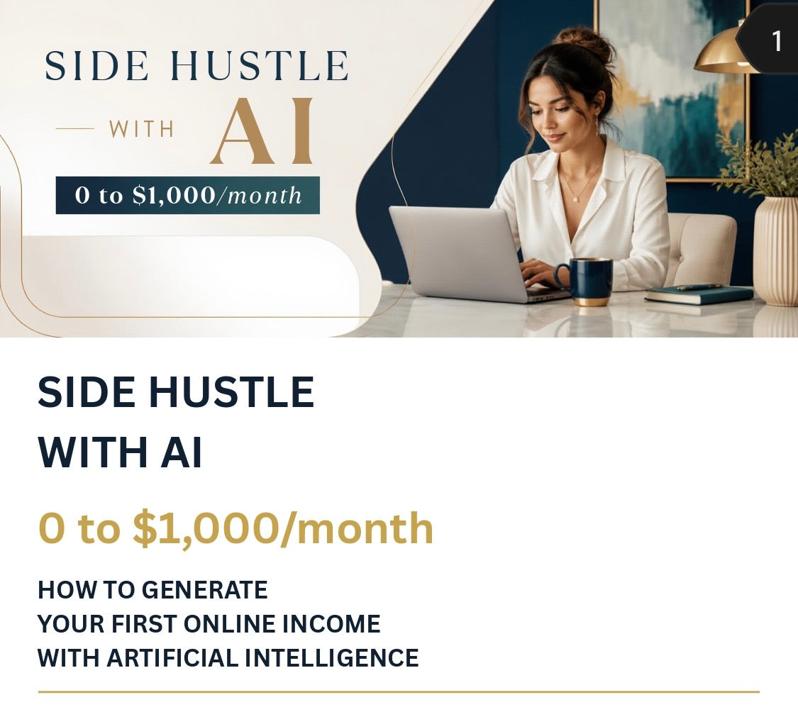 Side Hustle with AI: Zero to $1,000 a Month. Simple AI-Powered Ways to Create Income Online—Even If You’re Starting From Scratch