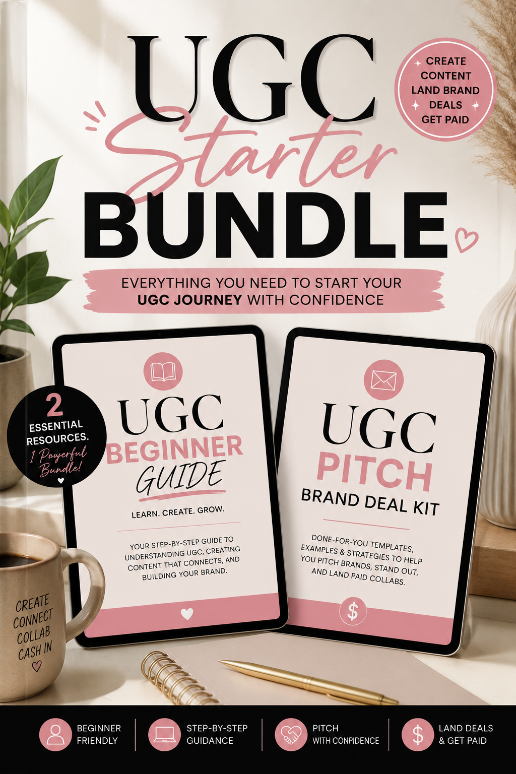 UGC Starter Bundle  Everything You Need to Start Creating UGC & Pitching Brands